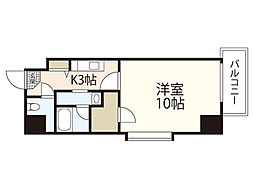 第23やたがいビル 1Kの間取図画像