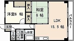 グランシャリオ 2LDKの間取図画像
