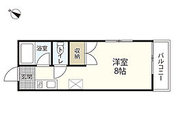 S902 ワンルームの間取図画像