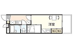 レオパレス国泰寺 1Kの間取図画像
