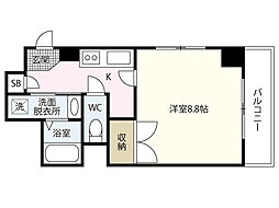 NHビル 1Kの間取図画像
