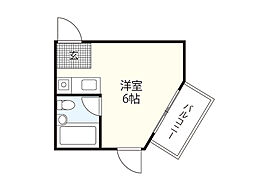 エスポアコーポ1 ワンルームの間取図画像