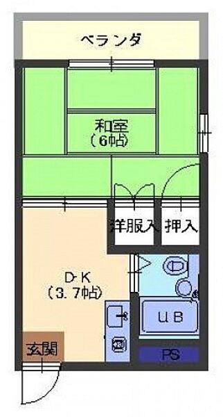 広島県廿日市市平良山手(賃貸マンション1K・1階・21.75㎡)の写真 その2