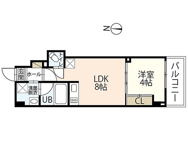 広島県広島市中区吉島町(賃貸マンション1LDK・6階・29.03㎡)の写真 その2