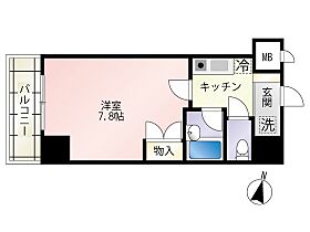 広島県広島市南区東雲本町1丁目（賃貸マンション1K・8階・22.80㎡） その2