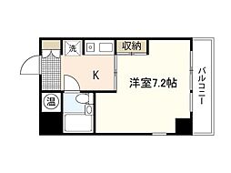 メゾン・ド・シプレーム ワンルームの間取図画像