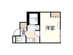 レオネクストグレイス戸坂 1階1Kの間取り