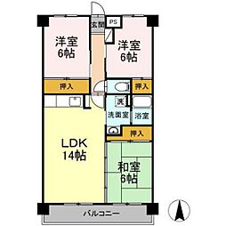 間取図画像 3LDK