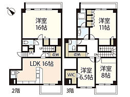 カーサエルフ 2階4LDKの間取り