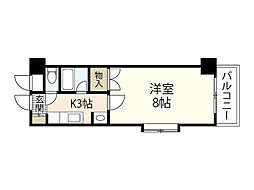エスポア・コーポ3 1Kの間取図画像