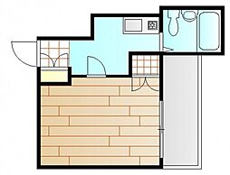 ニューライフ段原 3階1Kの間取り