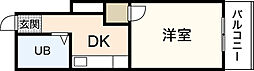 LUCIR十日市 1DKの間取図画像