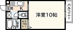 ＤＵＯ西広島 1階1Kの間取り