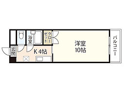 Ｙ’z　Ｂ．Ｌ．Ｄ．大町東 4階1Kの間取り