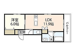Ｍａｉｓｏｎ　Ｐｌａｎｔｅｓ 1階1LDKの間取り