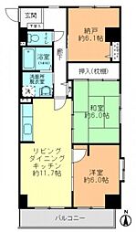 間取図画像 2SLDK