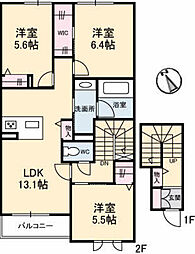 間取図画像 3LDK