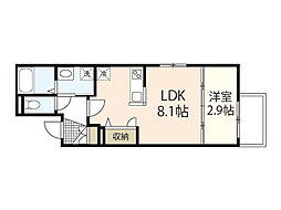 間取図画像 1LDK
