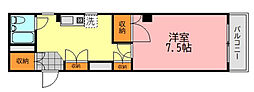 昭電社ビル 1Kの間取図画像