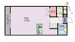 Space7 ワンルームの間取図画像