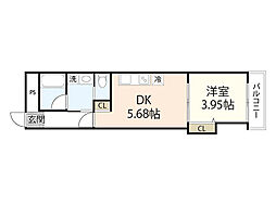 LEDOME阿品 1DKの間取図画像