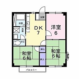 ニューシティー戸坂 3DKの間取図画像