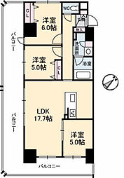 シャーメゾンステージ呉中央 3LDKの間取図画像