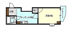 フローレンス尾前 1Kの間取図画像