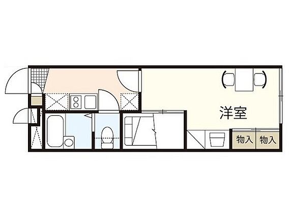 レオパレスマリーンコーポ船越南_間取り_0