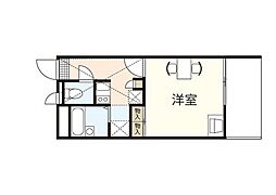 レオパレス大空 1Kの間取図画像