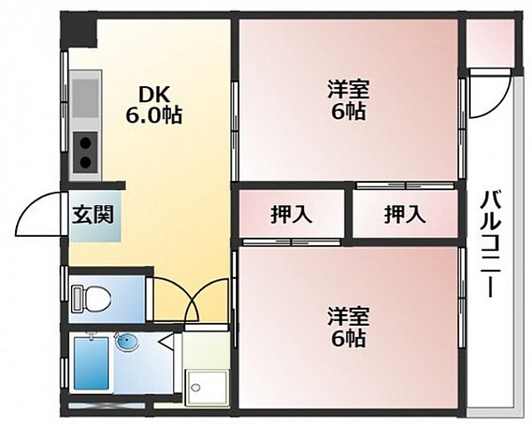 同じ建物の物件間取り写真 - ID:234025858373