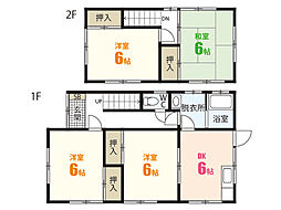竹本貸家　5号棟 4DKの間取り