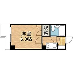 JR山陽本線 海田市駅 徒歩5分の賃貸マンション 3階1Kの間取り