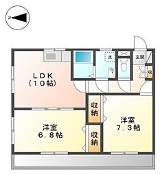 間取図画像 2LDK