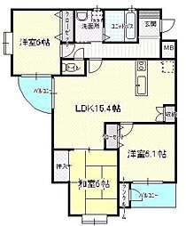 APEX’I 2階3LDKの間取り