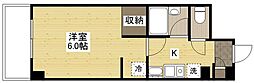 Ｋ’ｓＢ　長束 5階1Kの間取り