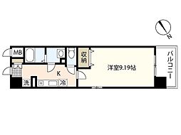 第26友建ビル 4階1Kの間取り