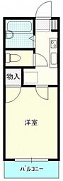 ラ・フォーレ上野 1Kの間取図画像
