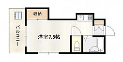フォルテシモ住吉 ワンルームの間取図画像