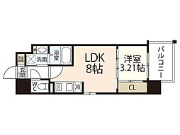 LiveCasa土橋 12階1LDKの間取り