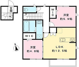 間取図画像 2LDK