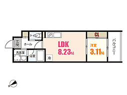 間取図画像 1LDK