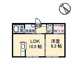 間取図画像 1LDK