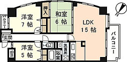 シーブリーズ東原弐番館 3LDKの間取図画像