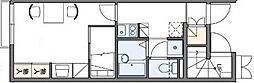 レオパレス三宅 1Kの間取図画像
