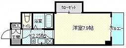 ヴィアーレ古市 1Kの間取図画像