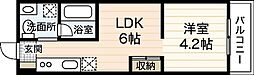 テラコッタ 1DKの間取図画像