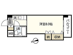 川本ビル 1Kの間取図画像