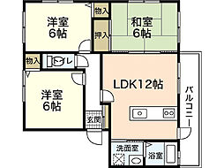 サンヴィレッジ緑井 3LDKの間取図画像