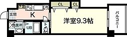 ノーブル縮景園 1Kの間取図画像